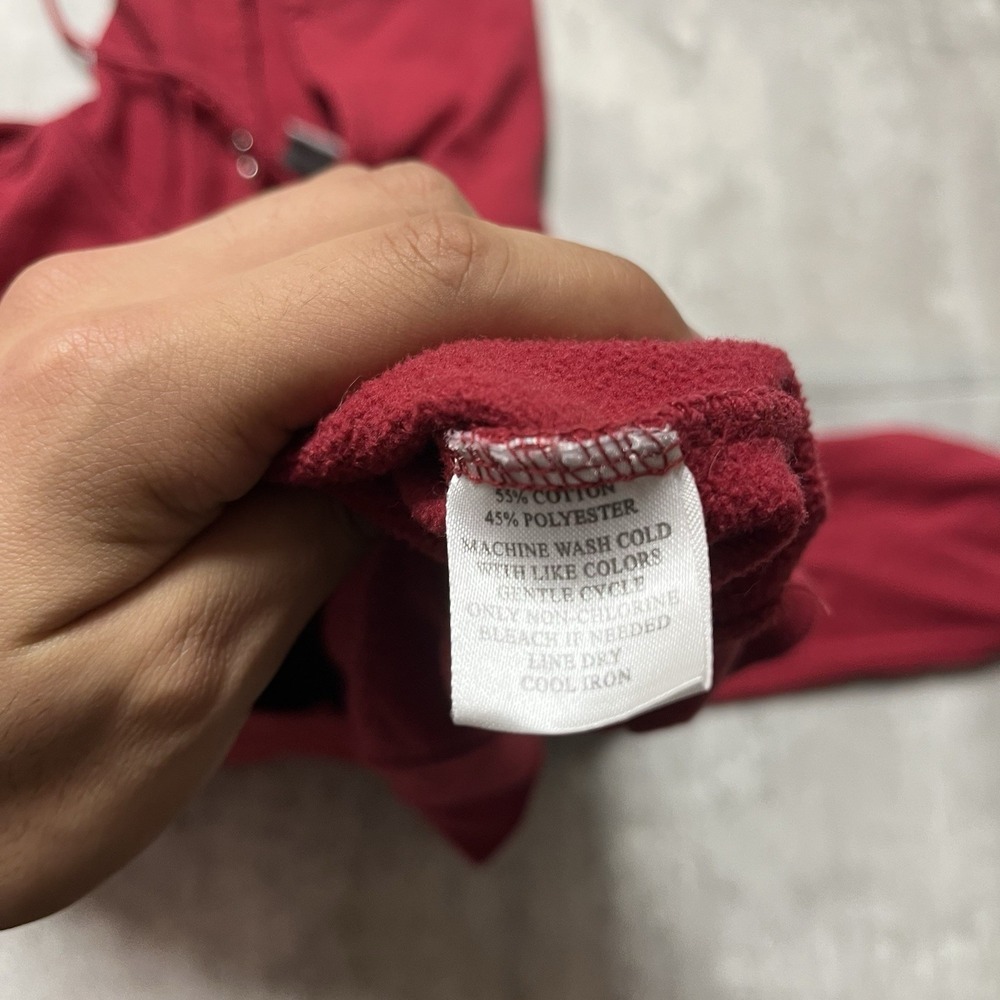 MV Sport Alabama Hoodie Crimson Tide School Seal Men Large Red Organic Cotton - Picture 6 of 9